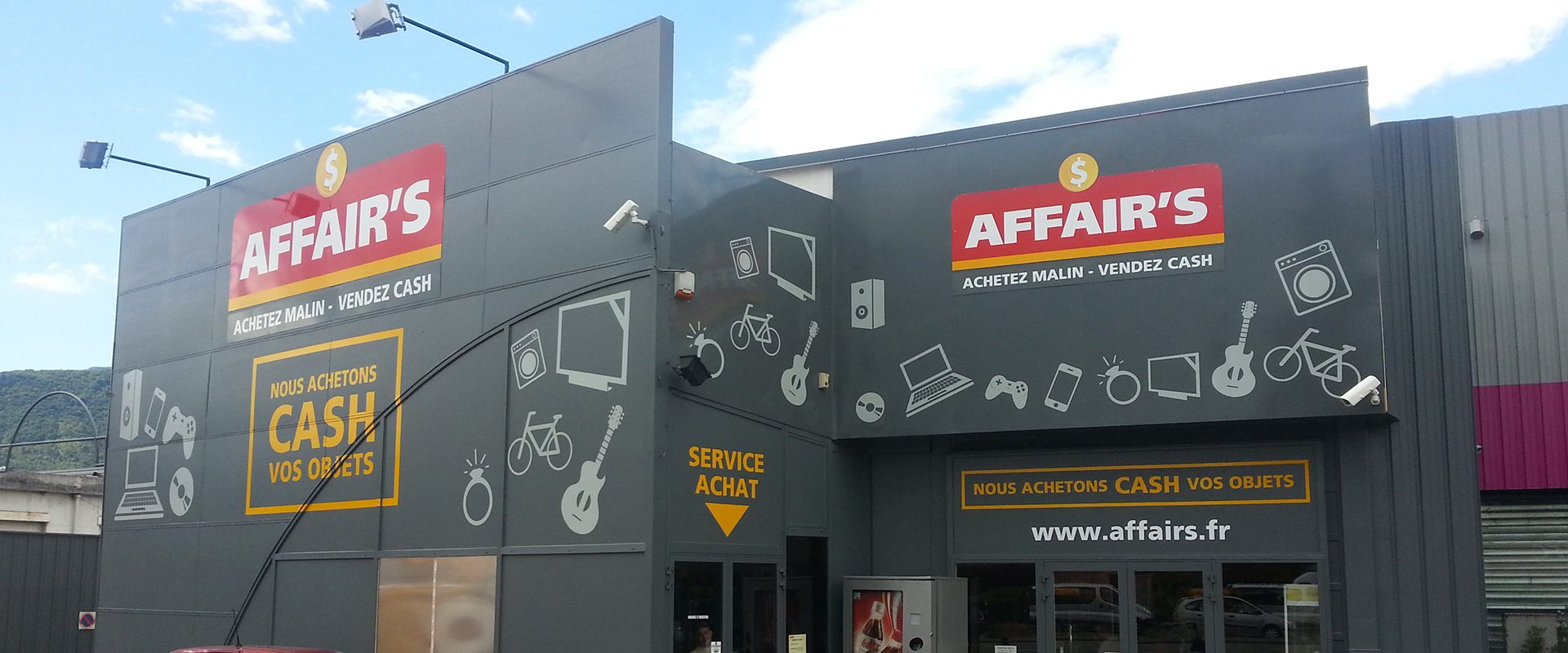 enseignes lettres adhésives Palette Publicitaire